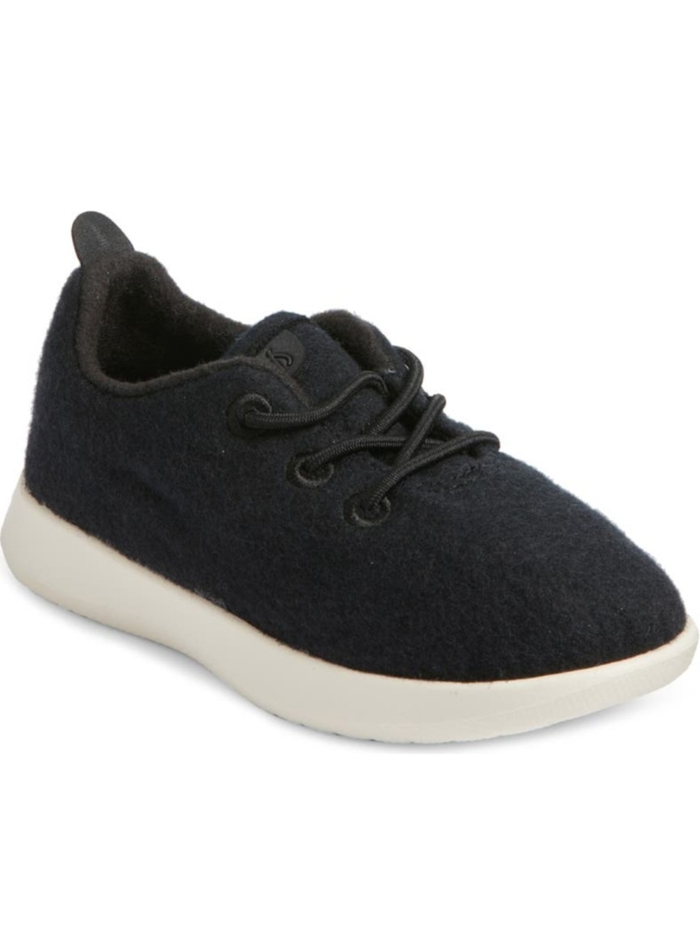 ALLBIRDS Wool Runner Sneakers Unisex Smallbirds Black and White Youth Size 1